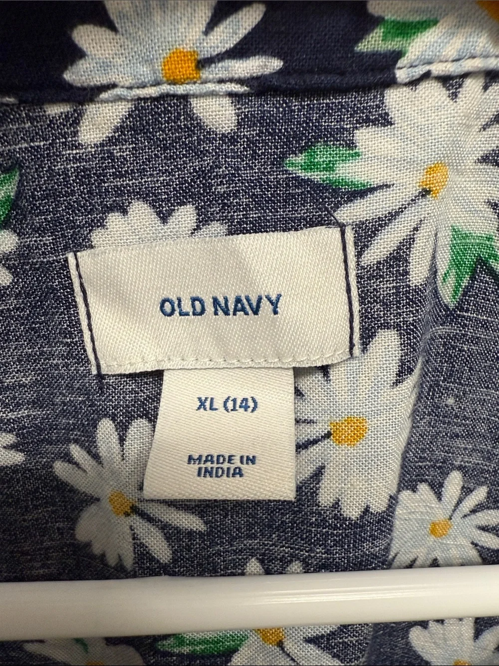 Old Navy Navy Daisy Sundress with Yellow Centers